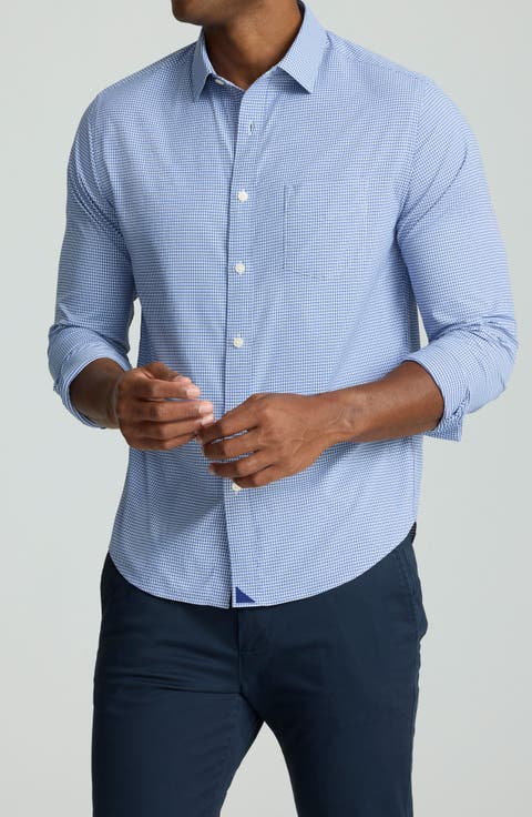 Lafior Check Performance Button-Up Shirt