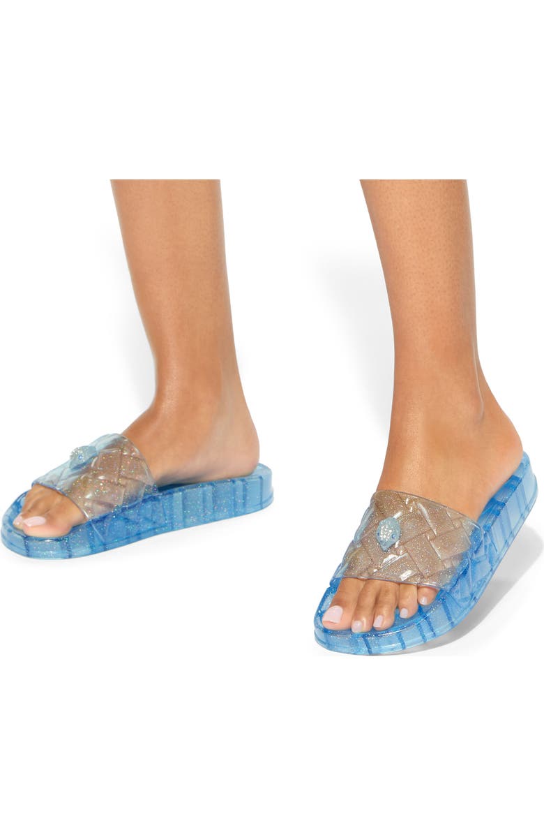 Kurt Geiger London Meena Jelly Slide Sandal, Alternate, color, Blue
