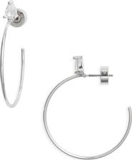 Nordstrom Cubic Zirconia Hoop Earrings