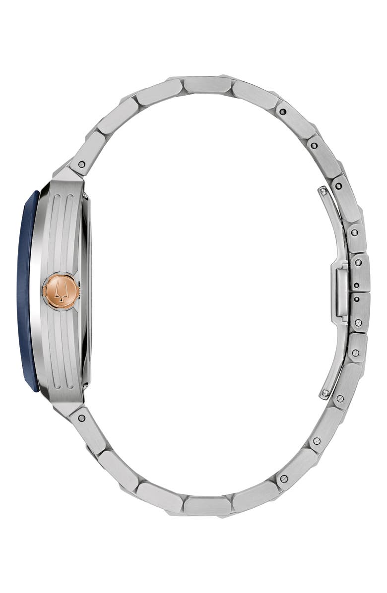 BULOVA Maquina Silverton Skeleton Dial Automatic Bracelet Watch, 40mm, Alternate, color,