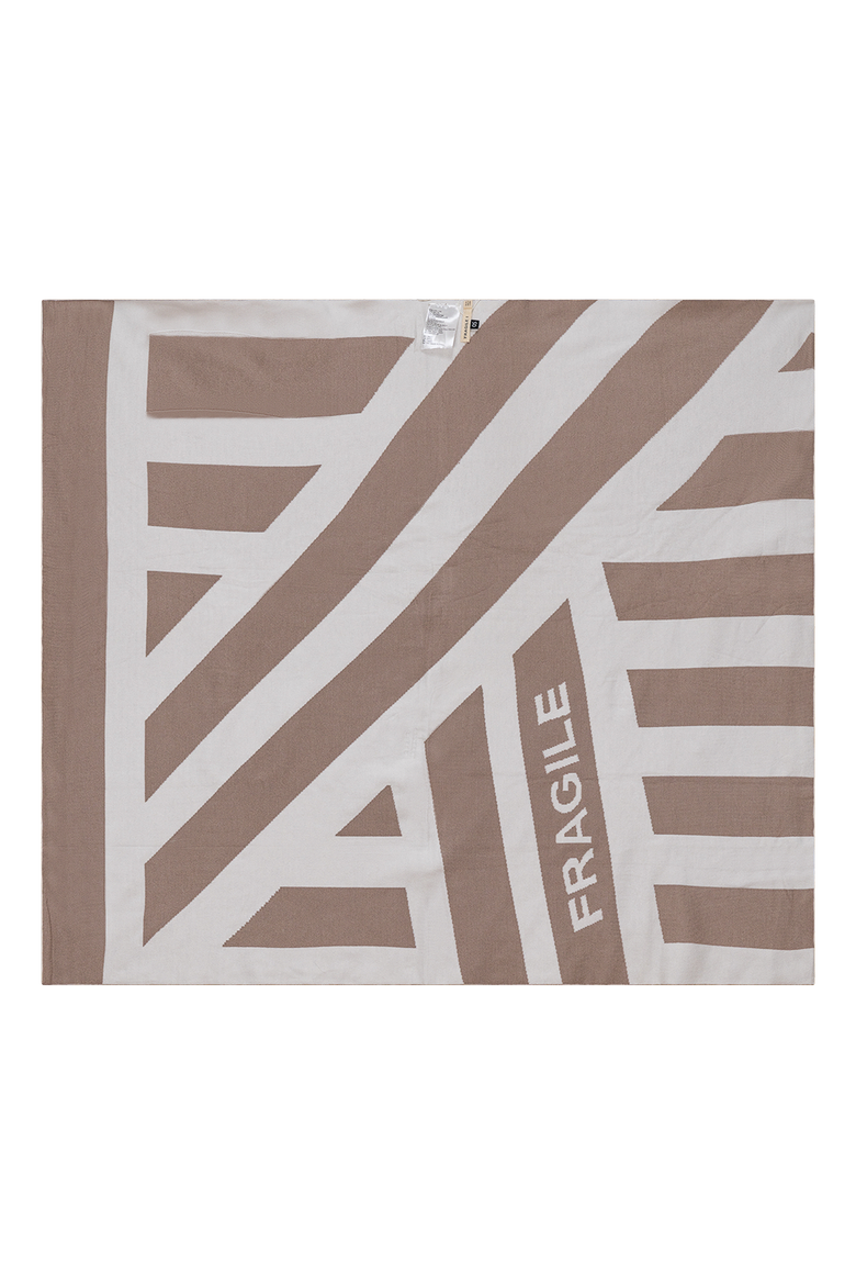 Pattern Knit Blanket, Alternate, color, Off White/Sandstorm