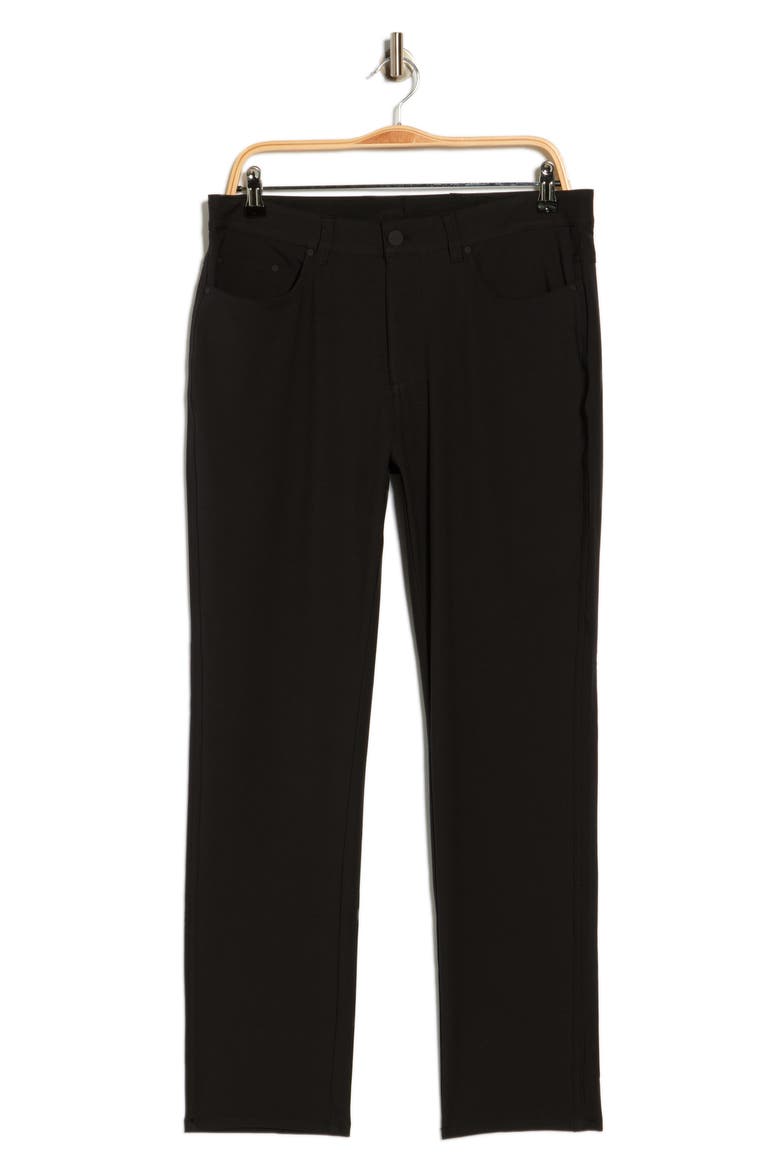 Five-Pocket Tech Pants, Alternate, color, BLACK
