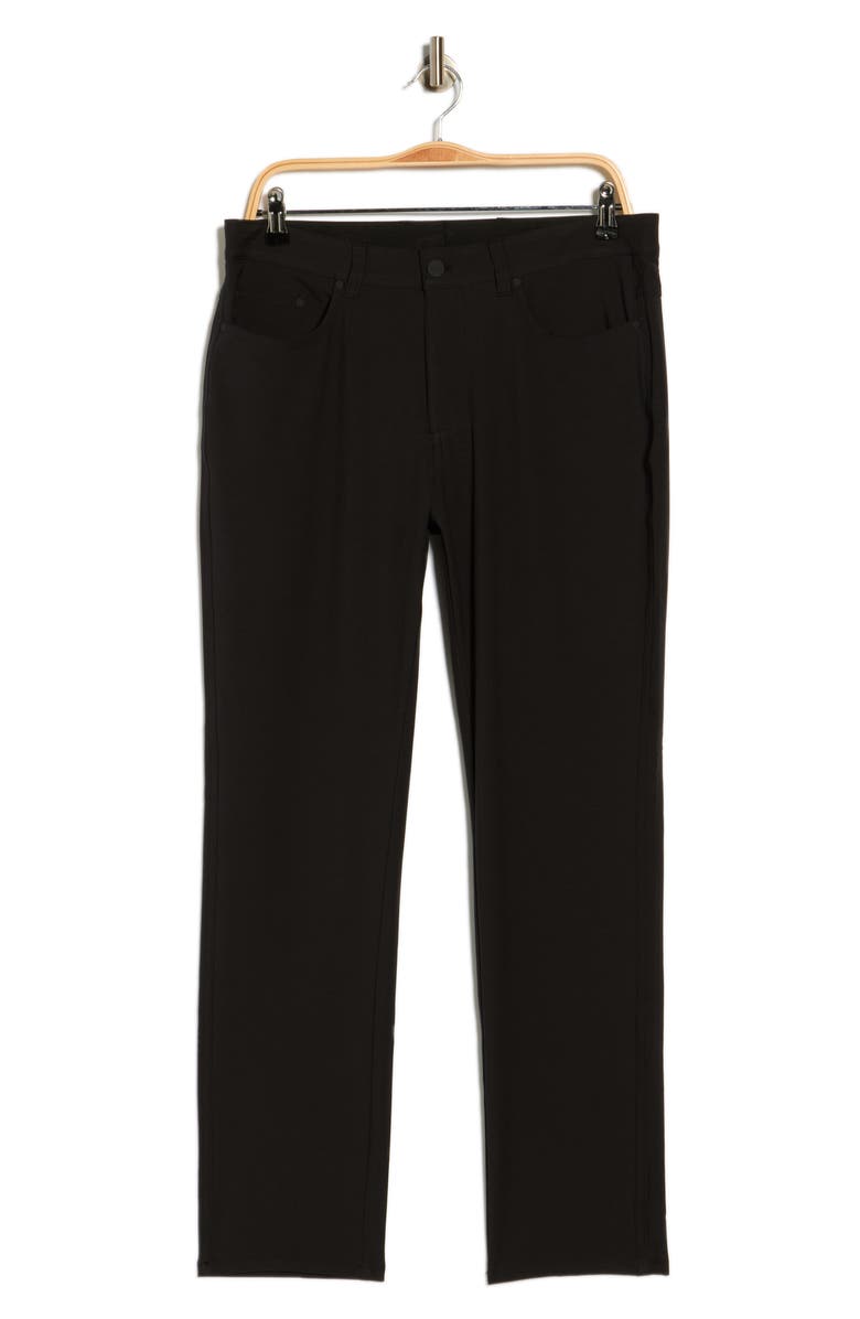Greg Norman Five-Pocket Tech Pants, Main, color, Black