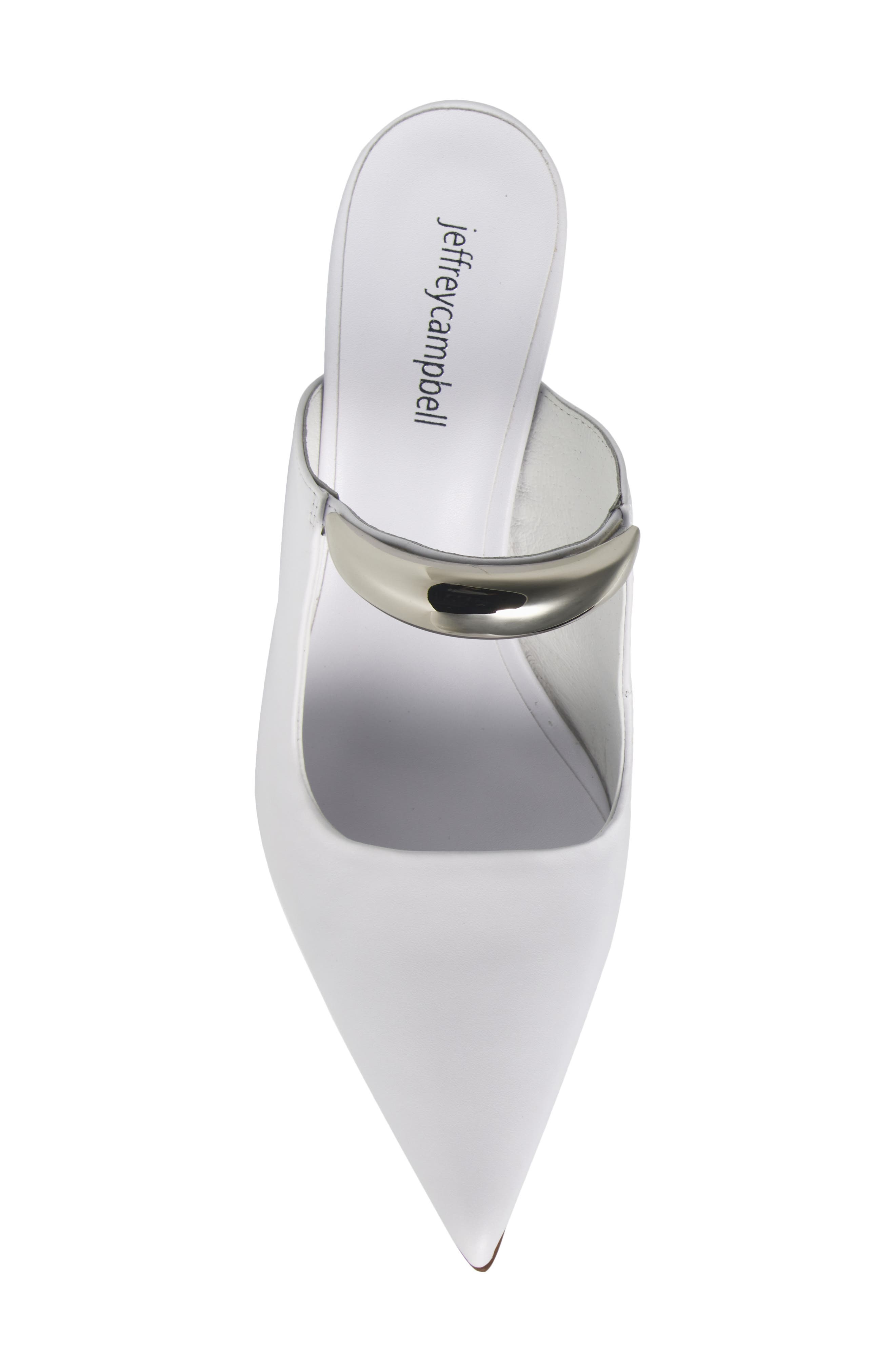 Jeffrey Campbell Mindful Pointed Toe Pump, Alternate, color, White Silver