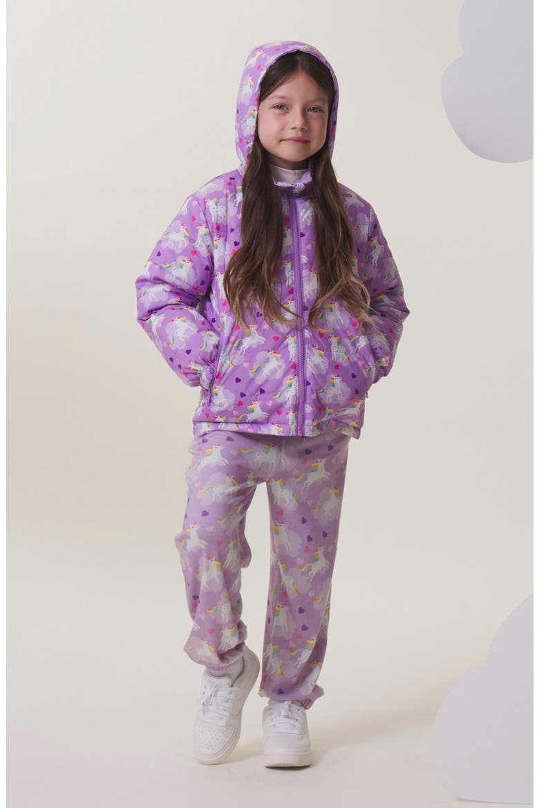 Kids' Blake Puffer Jacket, Alternate, color, FLYING UNICORN