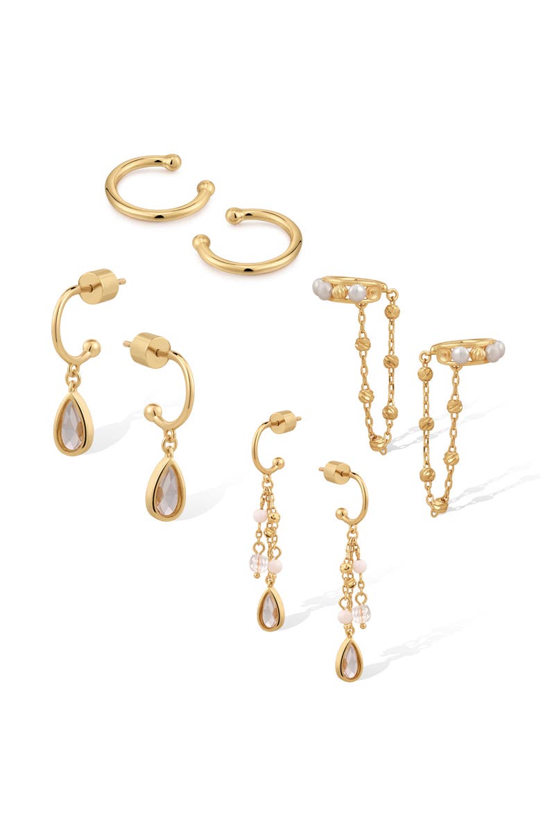 RC RETRO CHIC Aeolian Echo Earrings Set, Main, color, Gold
