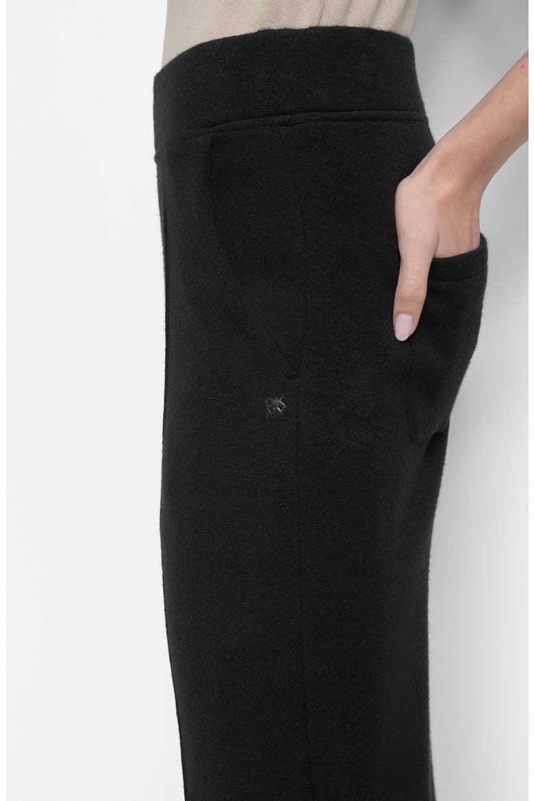 Mere Hacci Wide Leg Pants, Alternate, color, BLACK