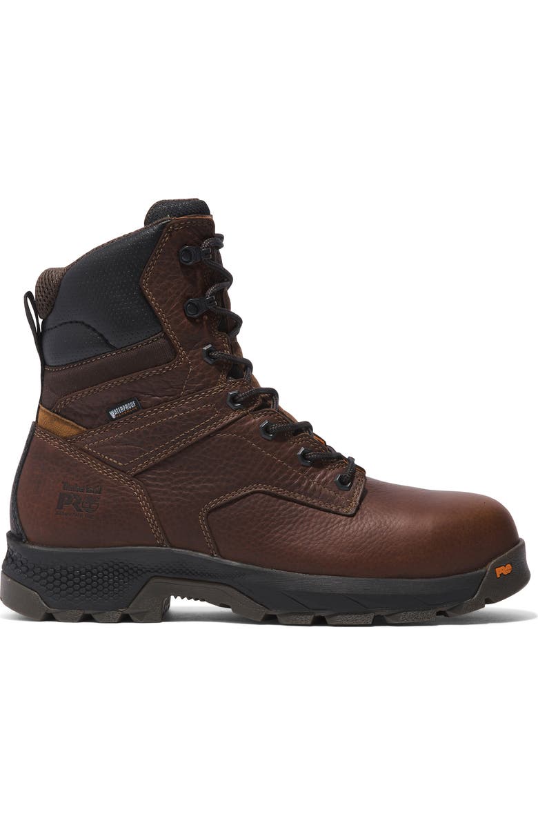 Timberland TiTAN EV 8" Composite Toe Waterproof Work Boot, Alternate, color, Brown
