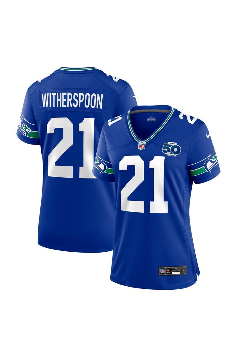 Women's Nike Devon Witherspoon Royal Seattle Seahawks Alternate 2 50th Season Game Jersey, Main, color, Royal
