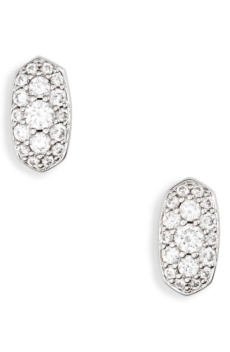 Kendra Scott Grayson Crystal Stud Earrings, Main, color, 