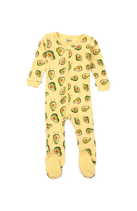 Footed Cotton Matching Family Pajamas, Nature & Water Prints (Baby)
