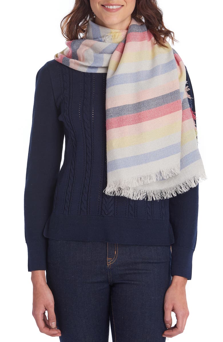 Barbour Freya Stripe Scarf, Main, color, 