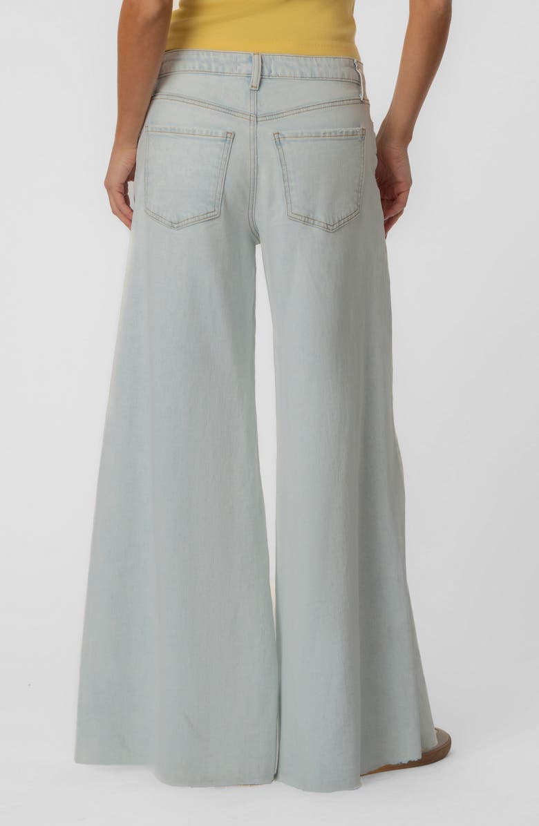 KUT from the Kloth Blake Fab Ab Raw Hem High Waist Super Wide Leg Jeans, Alternate, color, 