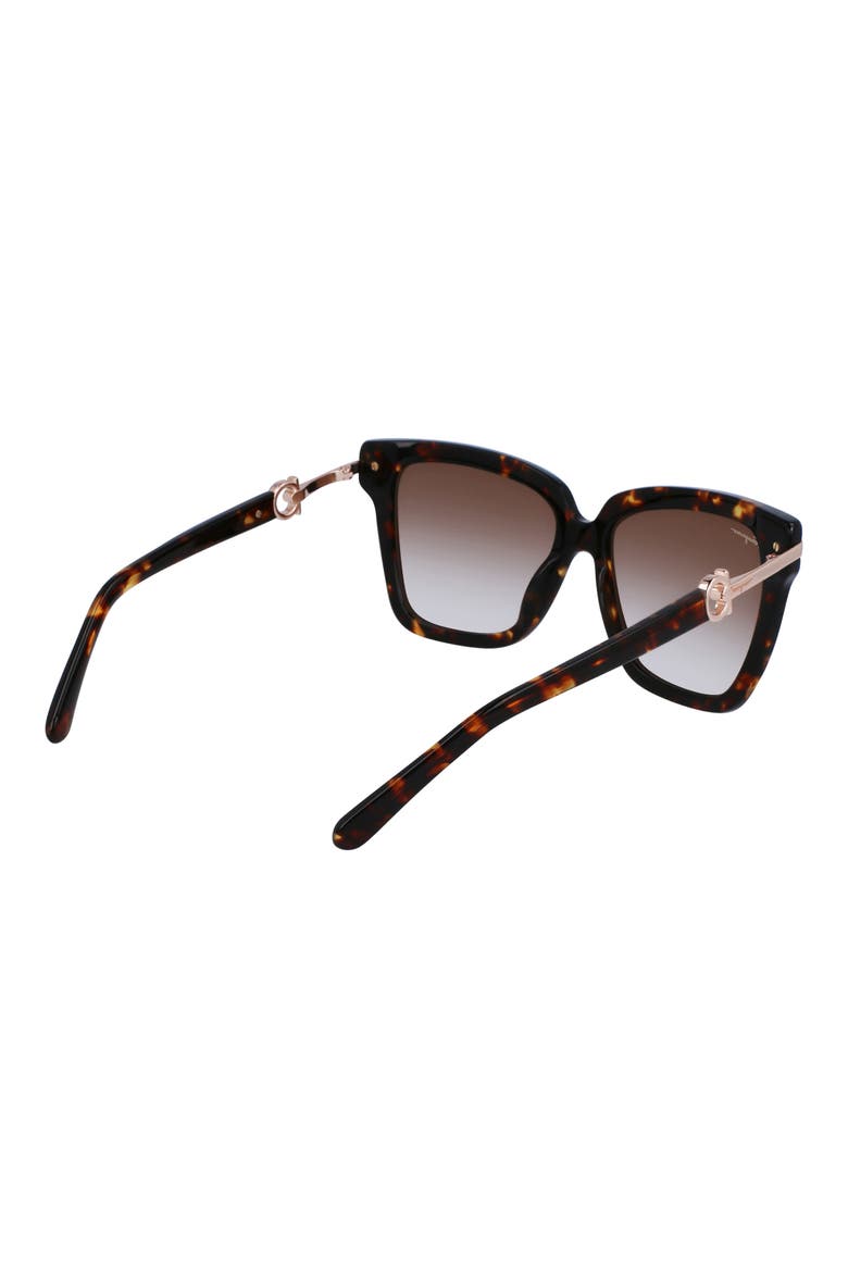 57mm Square Sunglasses, Alternate, color, DARK TORTOISE