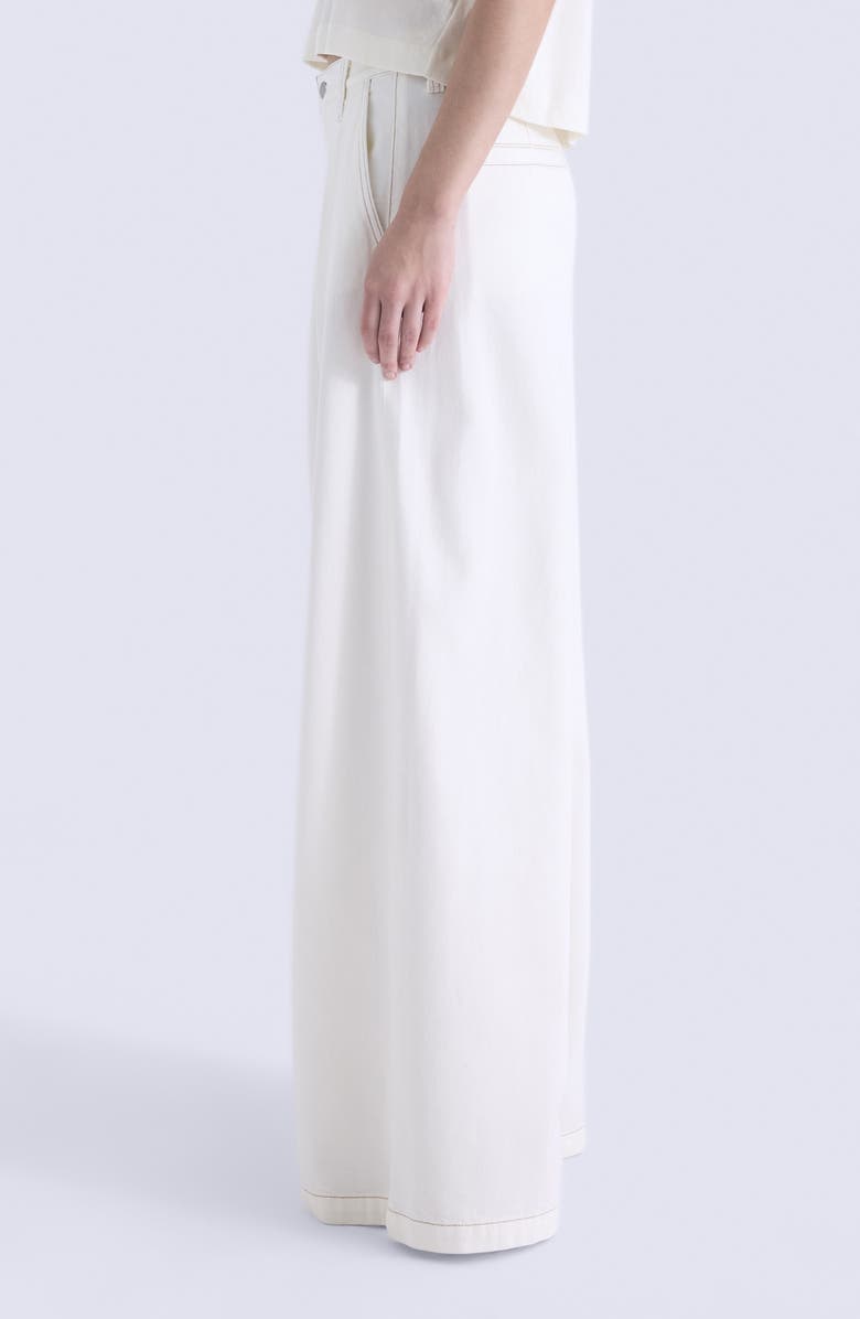 Pistola Delphine Wide Leg Jeans, Alternate, color, Off-White