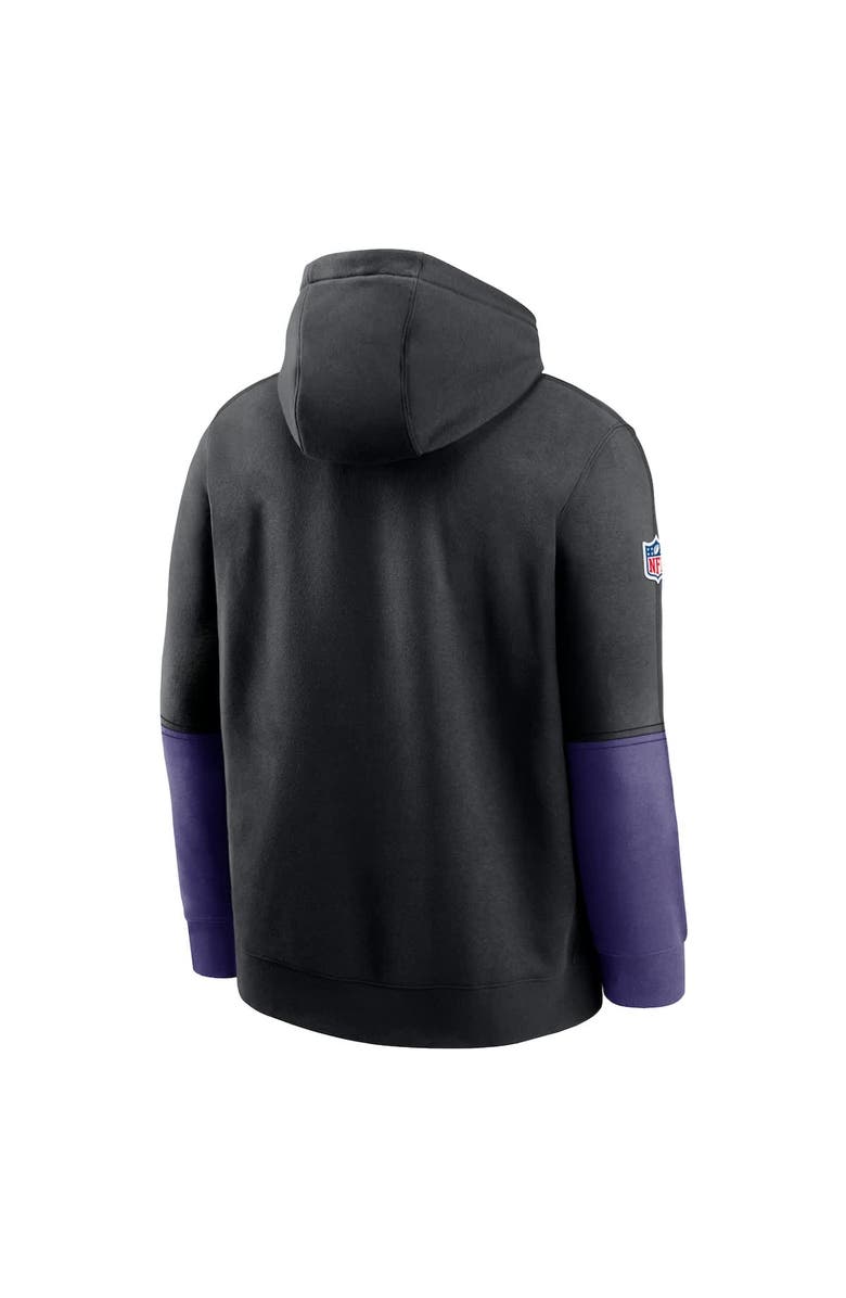 Nike Men's Nike Black Baltimore Ravens 2024 Sideline Club Pullover Hoodie, Alternate, color,