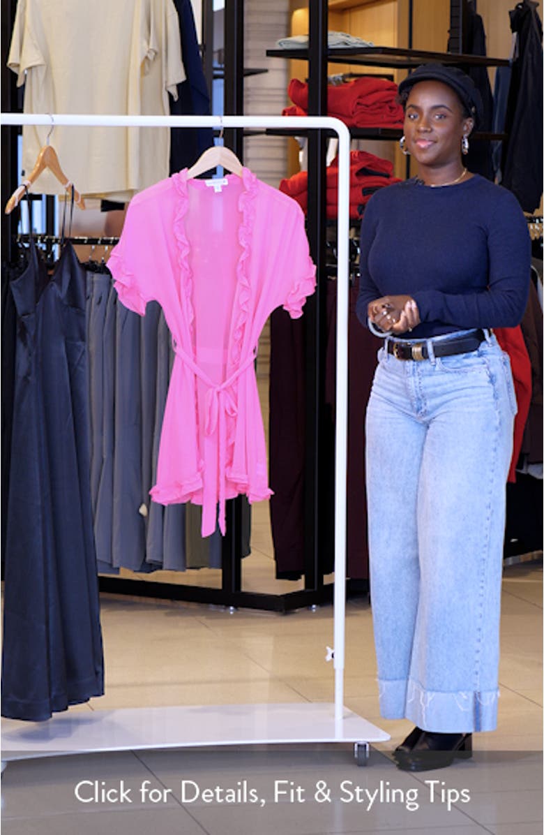 Alice Ruffle Wrap Robe, sales video thumbnail