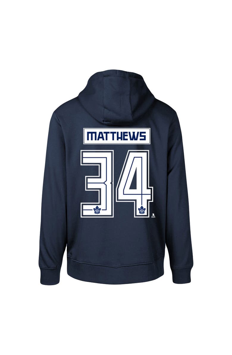LEVELWEAR Men's Levelwear Auston Matthews Navy Toronto Maple Leafs Podium Name & Number Pullover Hoodie, Alternate, color, 