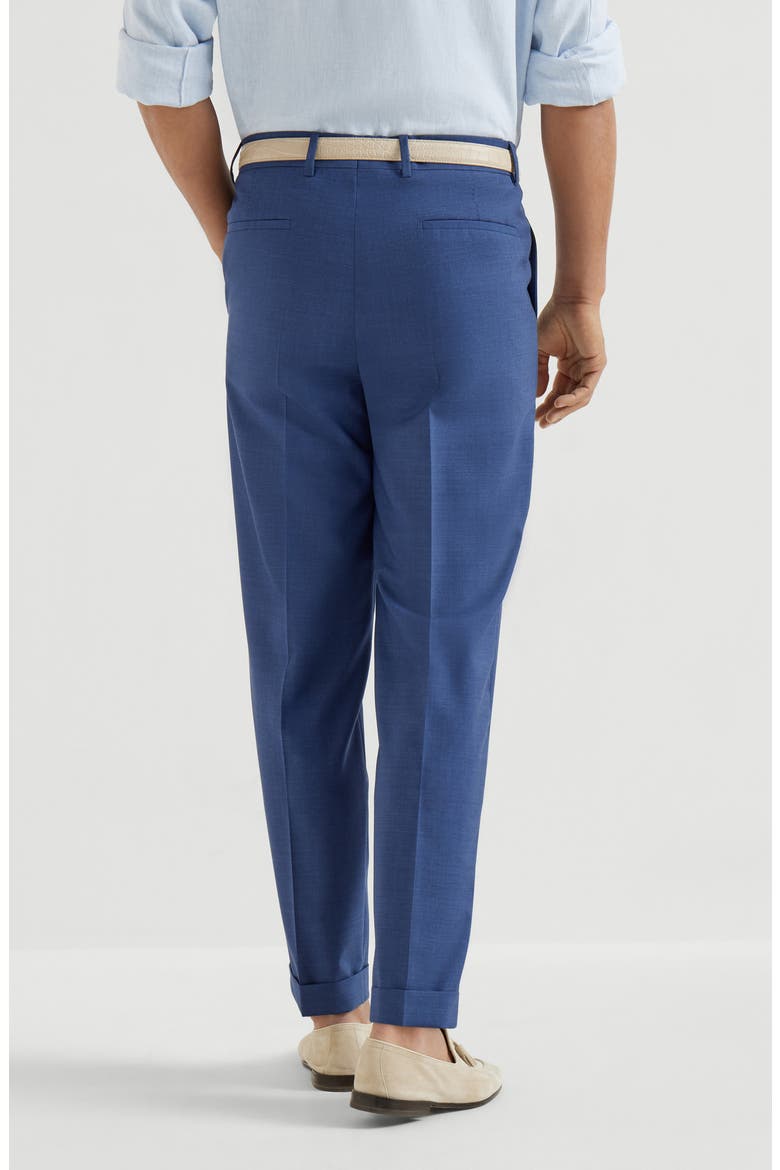 Trousers with pleats, Alternate, color, Royale Blue