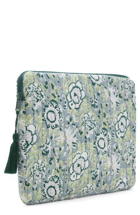 Print Quilted Cotton Laptop Case