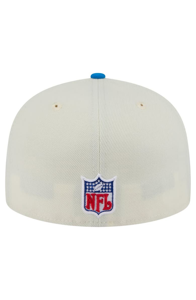 New Era Men's New Era Cream/Blue Detroit Lions Main 59FIFTY Fitted Hat, Alternate, color, Cream