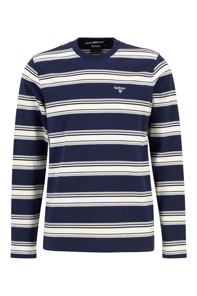 Plaistow Stripe Long Sleeve Cotton T-Shirt, Alternate, color, NAVY