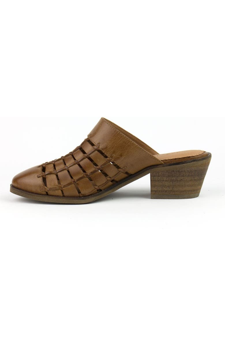 CREVO Luella Leather Block Heel Mule, Alternate, color,