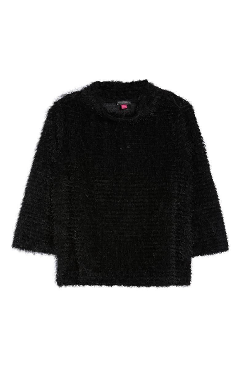 Vince Camuto Eyelash Fringe Stripe Sweater, Alternate, color, 