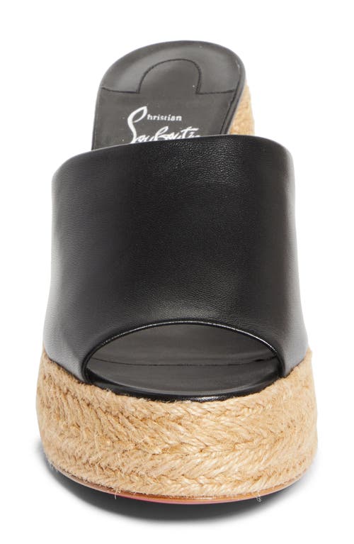 Christian Louboutin Calakala Espadrille Platform Slide Sandal