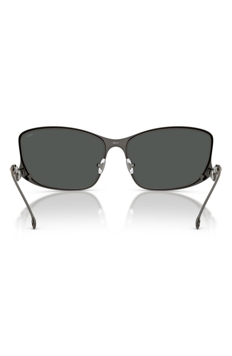 DIESEL<sup>®</sup> 65mm Pillow Sunglasses, Alternate, color, Matte Gun Metal / Dark Grey