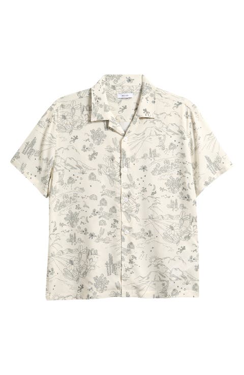 Kids' Short Sleeve Woven Camp Shirt (Big Kid)