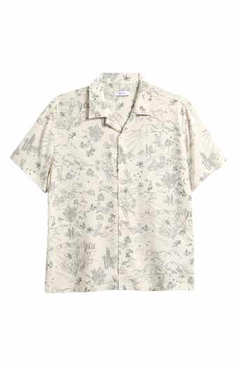 Reiss Kids' Short Sleeve Woven Camp Shirt