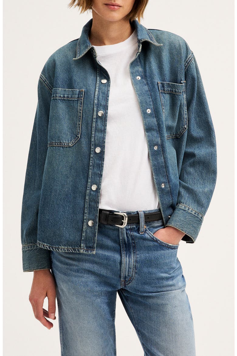 Boxy Shirt Jacket, Main, color, MIZUMA WASH
