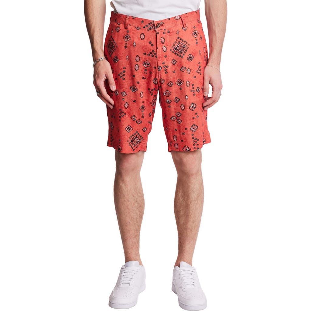 Paisley & Gray Felix Slim Fit Shorts In Pattern