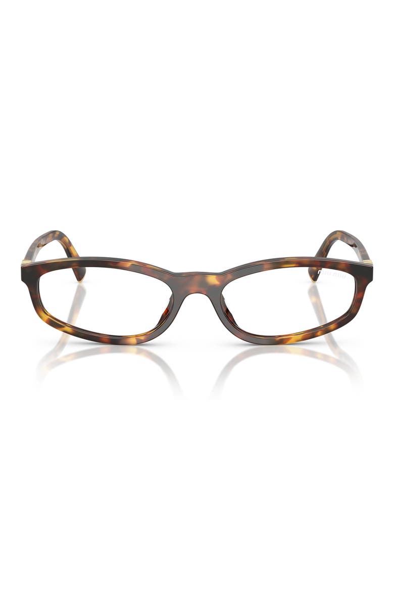 54mm Irregular Sunglasses, Main, color, HONEY HAVANA / CLEAR