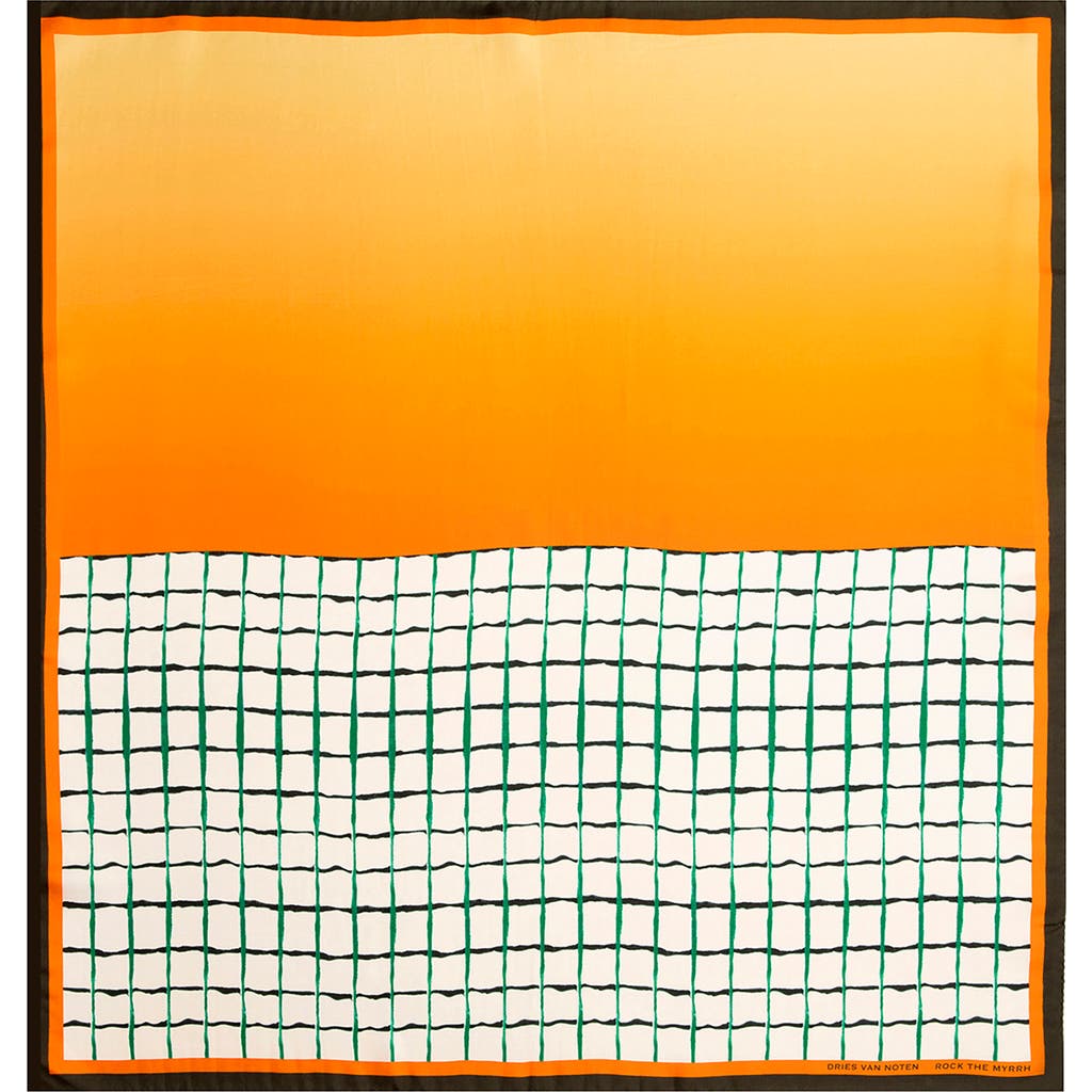 Dries Van Noten Foulard Rock The Myrrh Silk Scarf