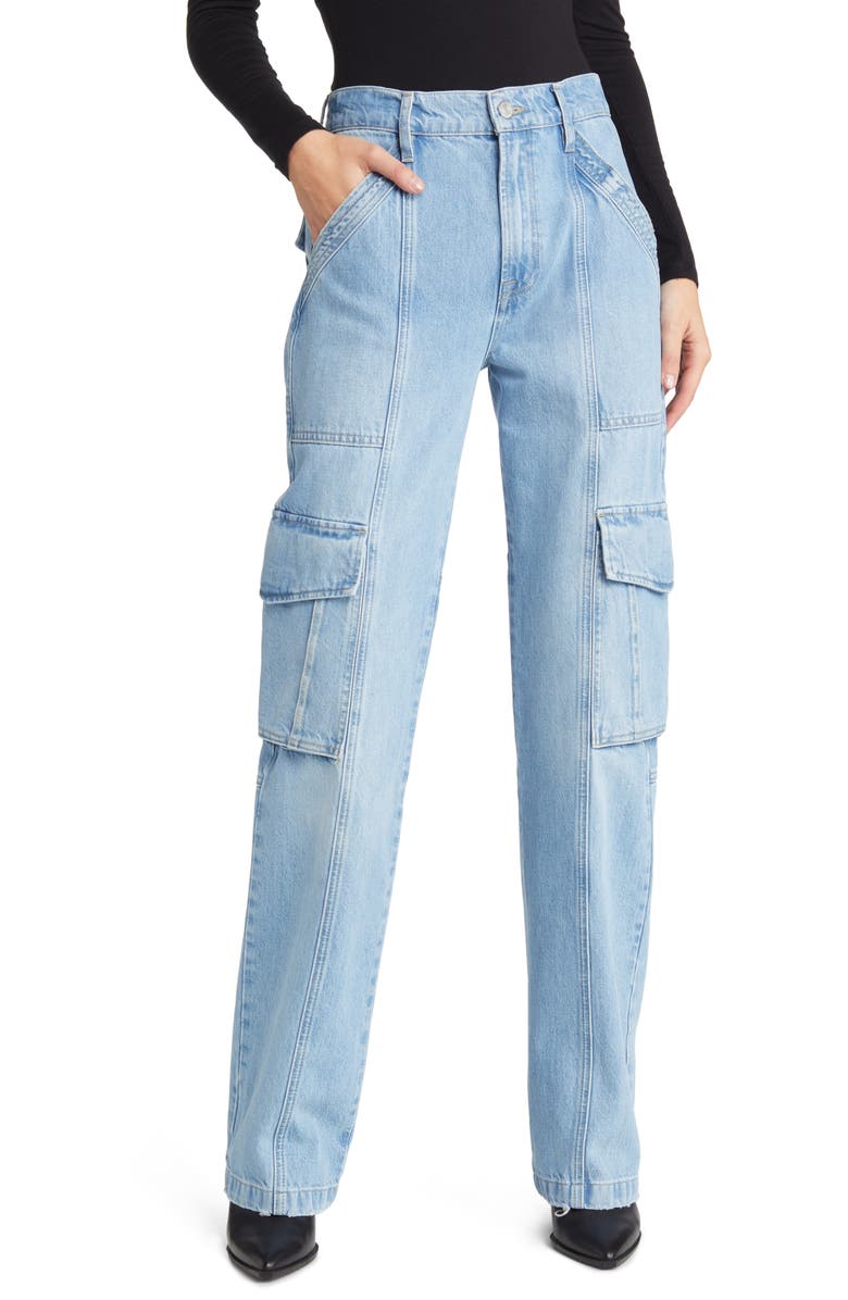 FRAME High Waist Utility Straight Leg Jeans, Main, color,