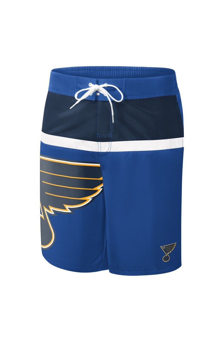 STARTER Men's Starter Blue St. Louis Blues Sea Wind Swim Trunks, Alternate, color, Royal