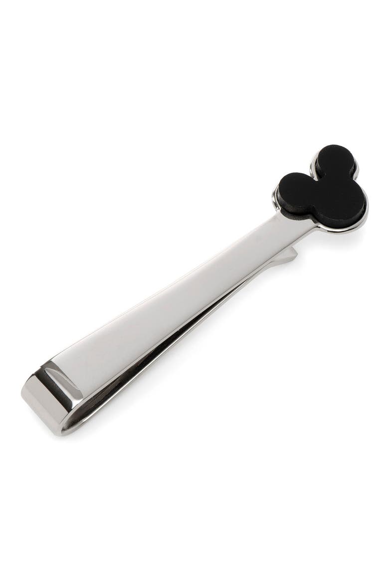 Mickey Mouse Stainless Steel Tie Bar, Main, color, SILVER