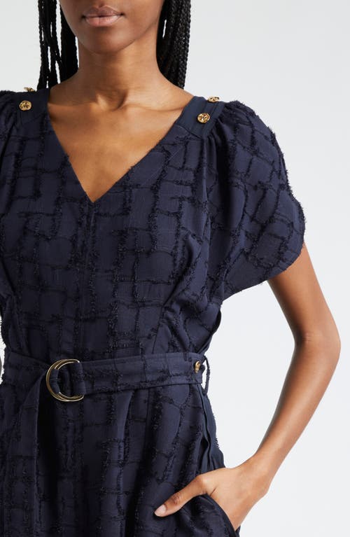 3.1 Phillip Lim Textured Check A-line Dress In Midnight