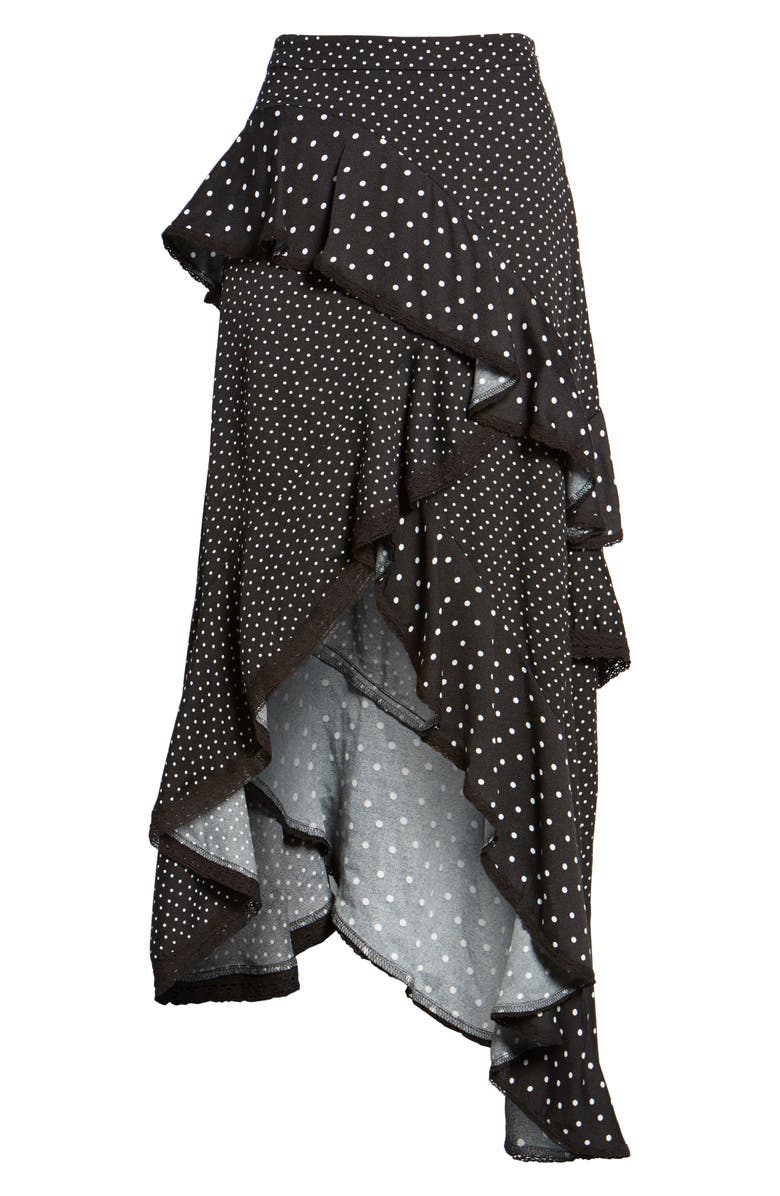 AFRM Grace Asymmetrical Ruffle Skirt, Alternate, color, 