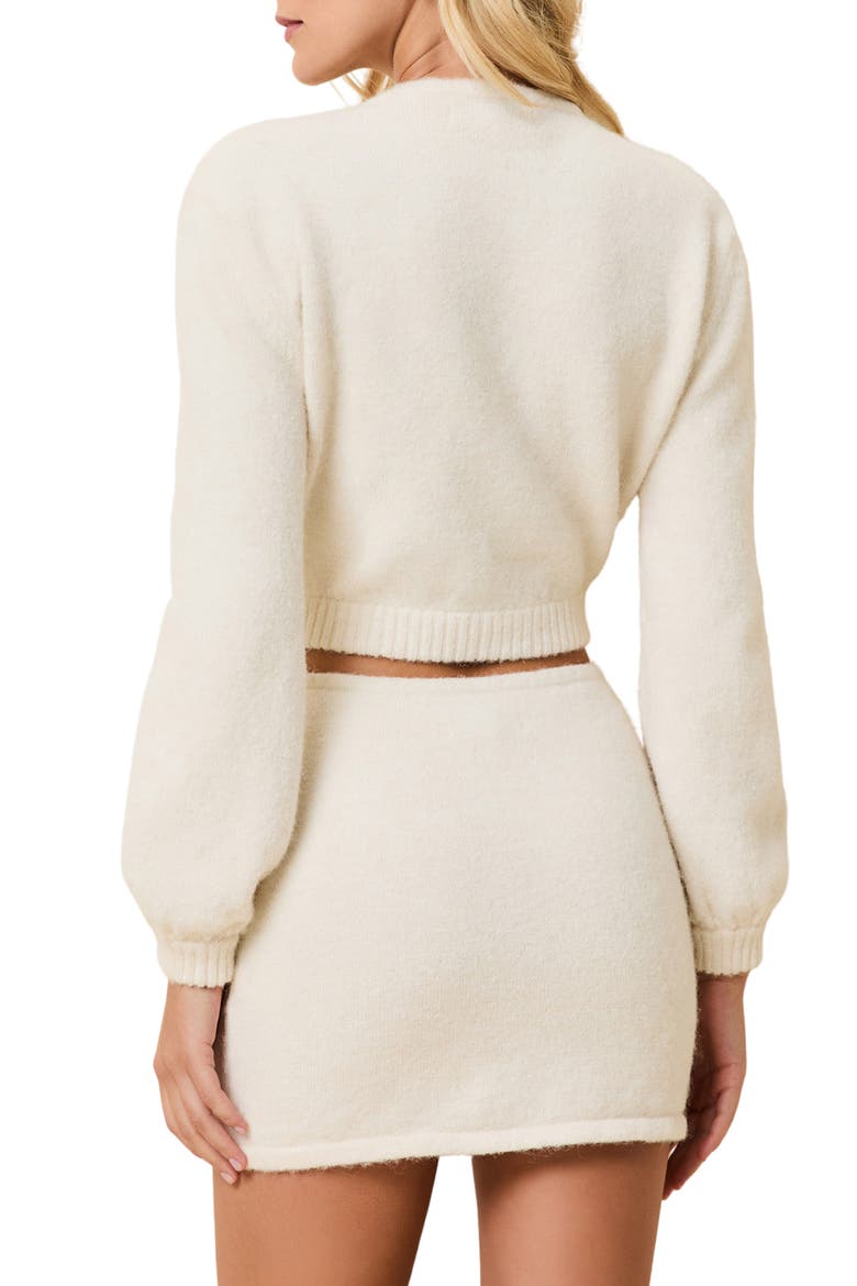 Lynette Crop Cardigan, Alternate, color, BRULE
