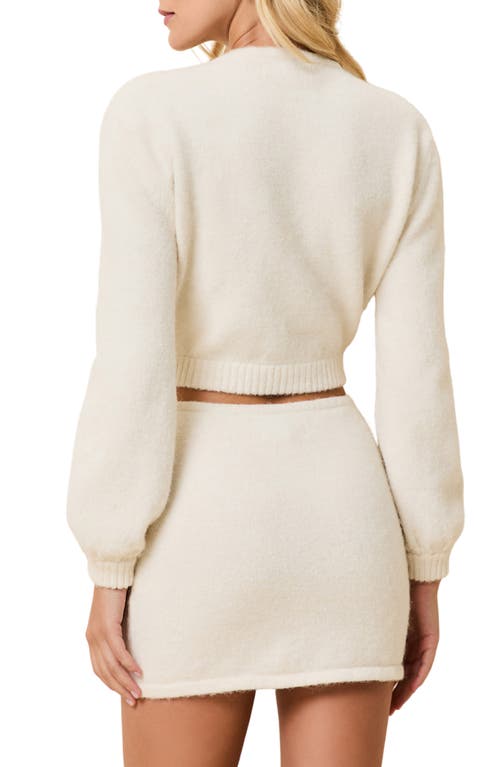 Solid & Striped Lynette Crop Cardigan In White
