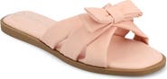 Journee Collection Prylin Bow Slide Sandal