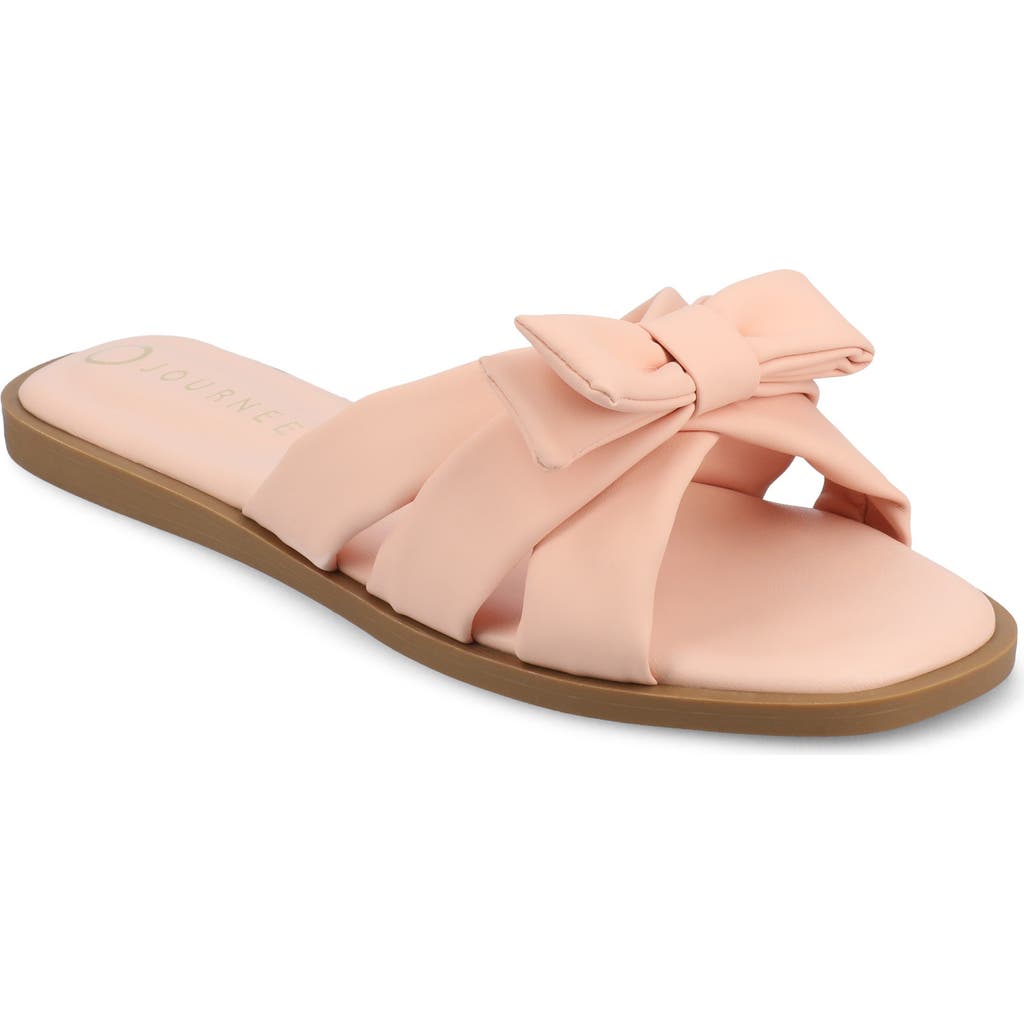 JOURNEE COLLECTION JOURNEE COLLECTION PRYLIN BOW SLIDE SANDAL