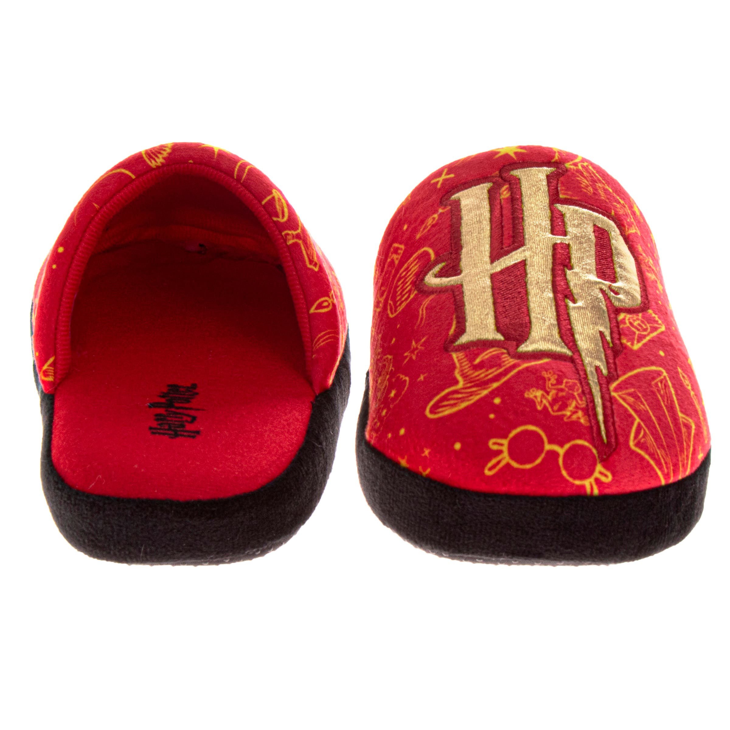 HARRY POTTER Slippers - Magical, Cozy House Shoes for Wizards and Witches, Alternate, color, Red