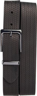 Ted Baker London Reversible Embossed Leather Belt