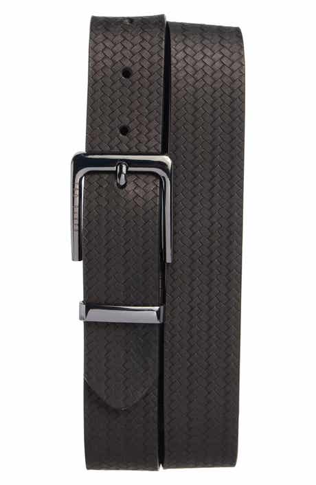 Ted Baker London Reversible Embossed Leather Belt
