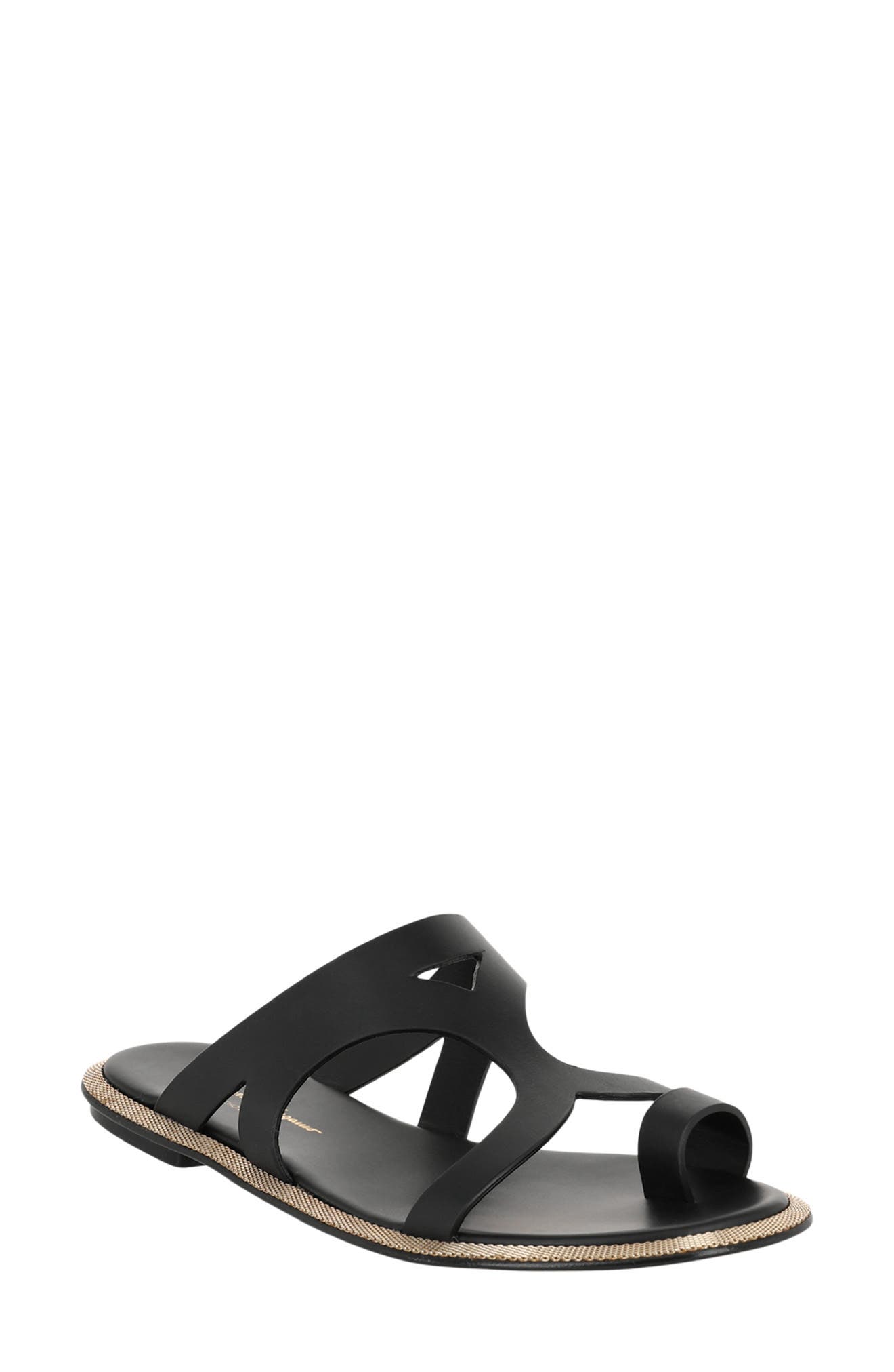 FERRAGAMO Caged Sandal, Main, color, 