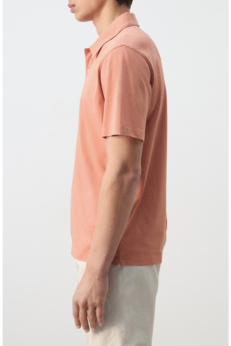 Solid Cotton Piqué Polo, Alternate, color, SALMON